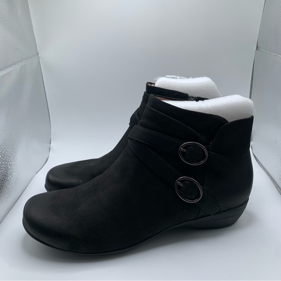 NWOB Women's Dansko Faithe ankle boots Nubuck leather SZ 41 US10.5-11 black 1922